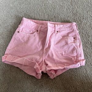 Pink Jean short shorts